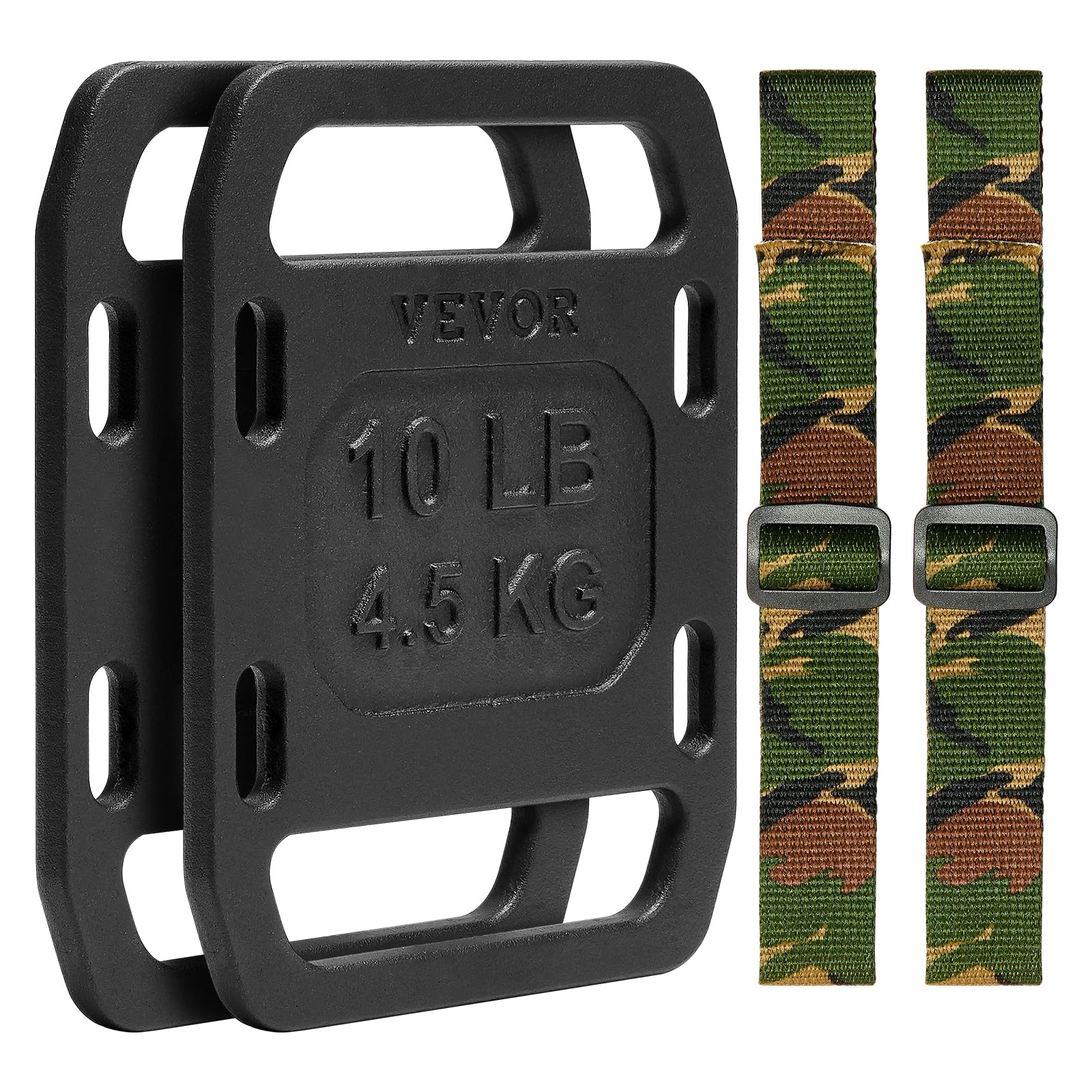 VEVOR Ruck Gewichte aus Gusseisen, Ruck Plate, Gewichtete Gewichte zum Rucken, Massive Ruck Plate Gewicht für Rucken, Schaukeln, Kniebeugen, Krafttraining, Gewichtheben, Fitness Workout