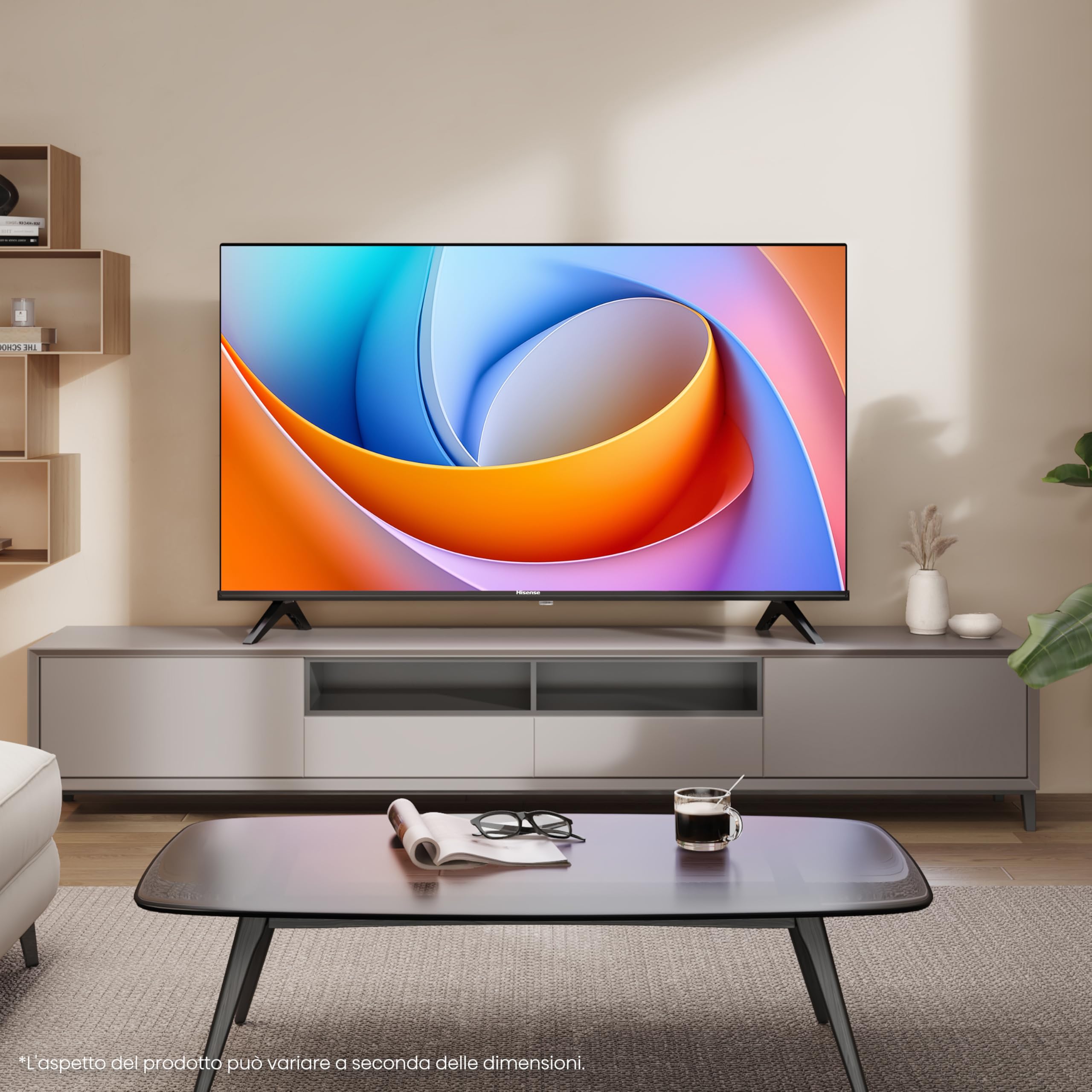 Hisense TV 32" HD Ready 2025 32E41QT, Smart TV VIDAA U8, Airplay2, Game Mode, Works with Alexa, Tuner DVB-T2/S2 HEVC 10, lativù, 32'', 2025 LED