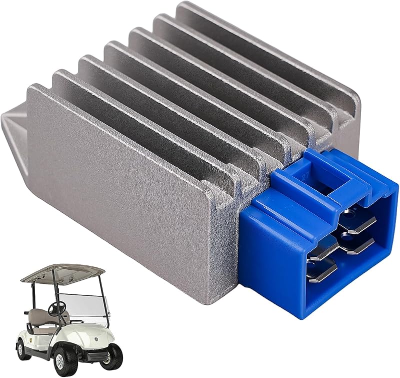 Golf Cart Voltage Regulator Rectifier, Fits 1991-Up Yamaha G8 G9 G11 G14 G16 G20 G21 G22 G23 G27 G28 G29, OEM# JF2-81910-01-00