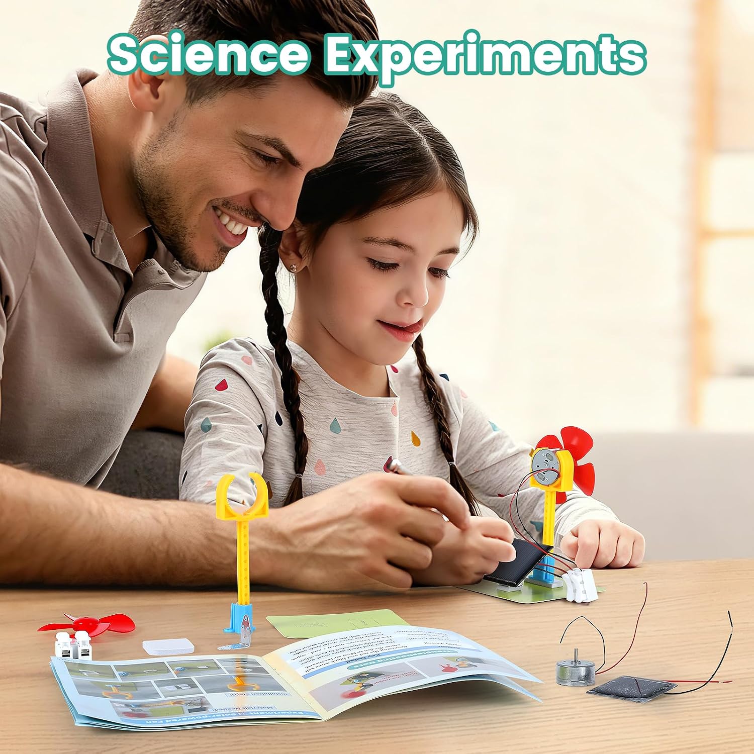 5 STEM Fans Toys, Science Kits for Kids 8-12, Electric Circuit Experiments | STEAM Fan Building Kit Engineering Activities Circuits Boys Girls Science Fair Projects STEM Gifts 1st 2nd 3rd 4th Grade