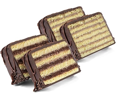 Miniatura 8 de Pastel de siete capas  Petit Fours de Navidad  Torte Dobosh  Regalos de comida navideña Navidad, Año Nuevo, Acción de Gracias  Kosher  Sin nueces