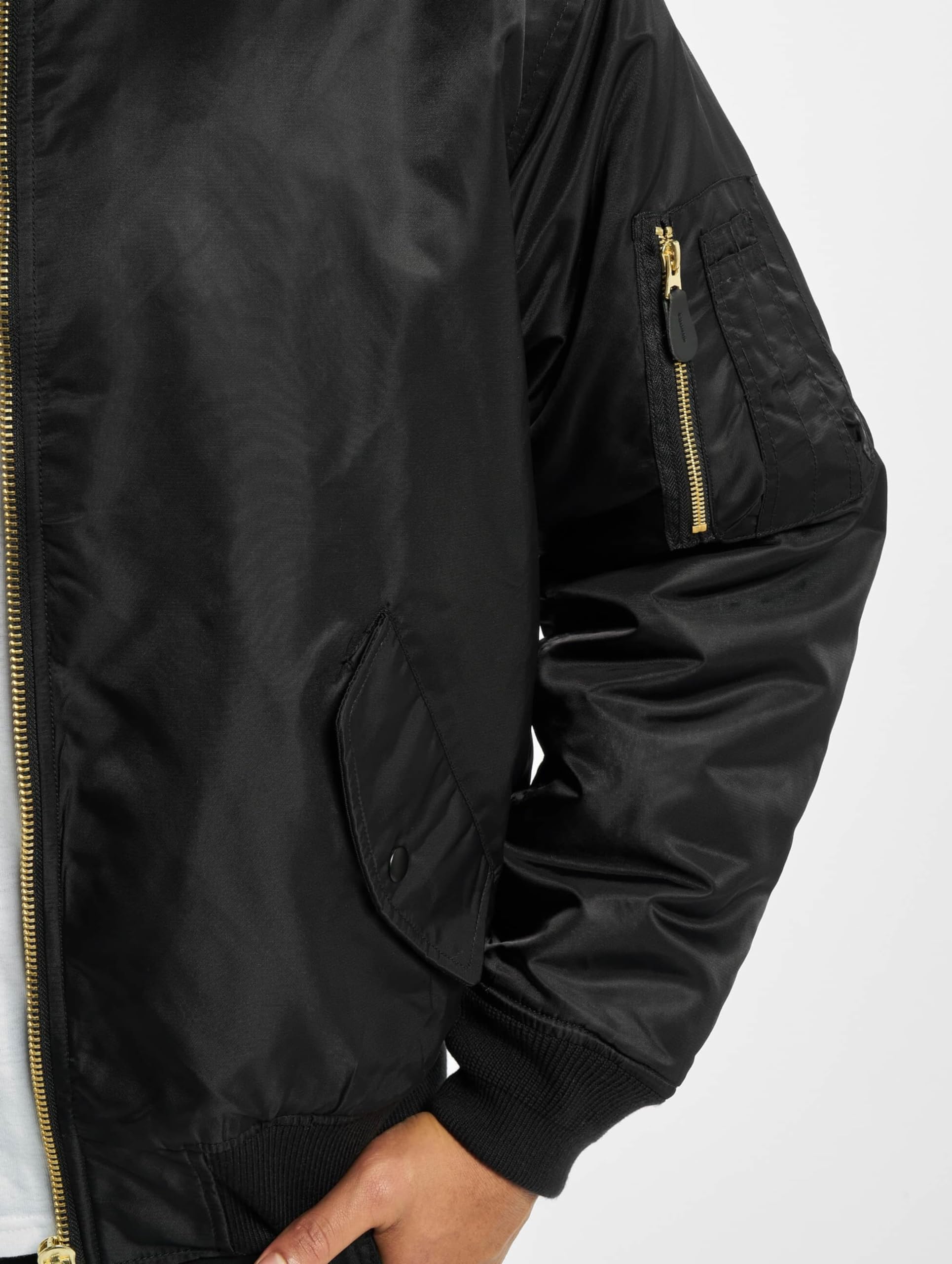 Brandit MA2 Jacket Fur Collar Hombre Chaqueta entre-tiempo Aceituna