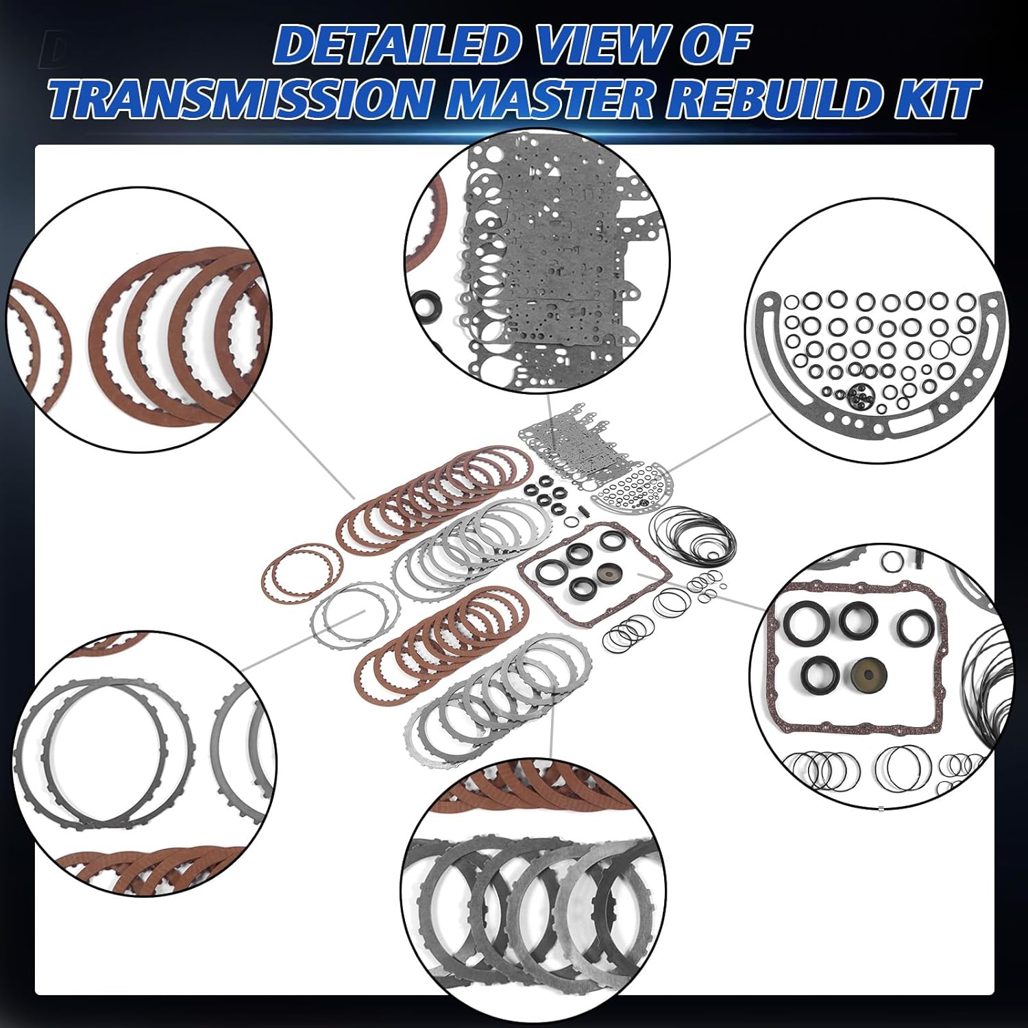 F4A51 F4A52 CVT Transmission Master Rebuild Kit Clutch Plates Fits for MITSUBISHI 1996-UP F4A51 F4A52 Engine Aftermarket Parts