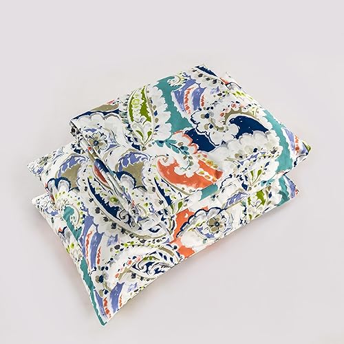 Miniatura 7 de YuHeGuoJi Juego de funda de edredón de cachemira bohemio, 100% algodón, tamaño King, juego de ropa de cama de 3 piezas, 1 funda de edredón con