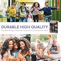 Vista 7 de Llavero de alarma de seguridad personal para mujeres, 2 unidades, sirena fuerte de 130 dB con luz estroboscópica SOS, linterna, altavoces dobles