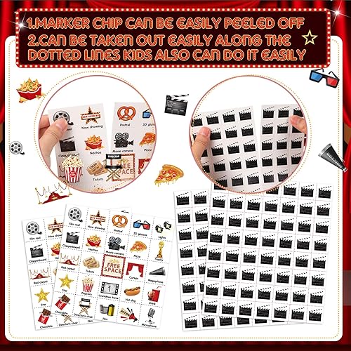 Miniatura 9 de Shappy Juego de bingo para fiesta de té, 35 piezas, 24 jugadores, tarjetas de bingo para fiesta de té floral, juegos de fiesta de té de flores