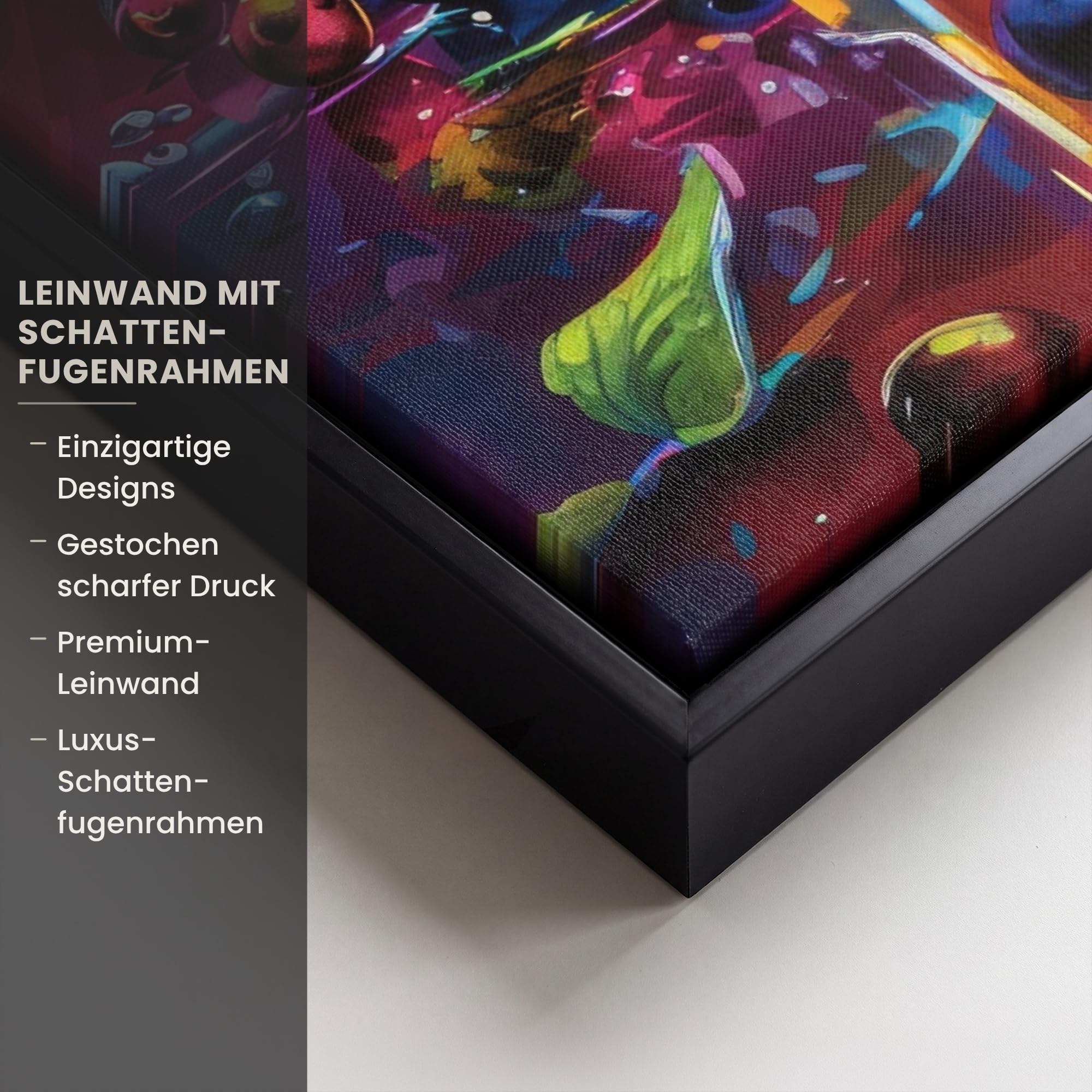 OnlyWow© Gemälde Mit Rahmen 60x80 cm Wohnzimmer Deko Modern Wandbild Kunstdruck auf Leinwand Bild Room Decor Geschenke Cocktail - Obst - Farbenfroh - Getränk
