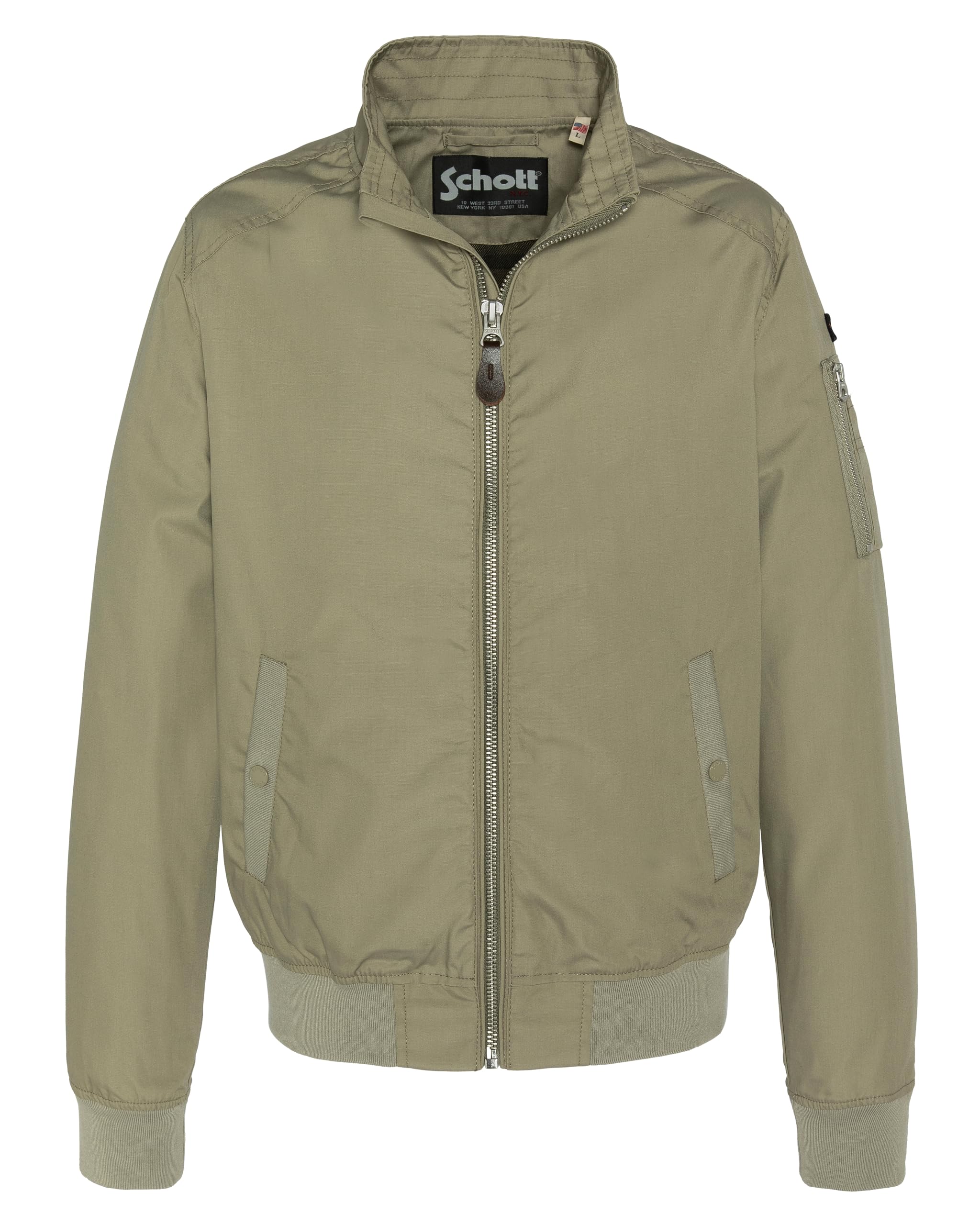 Schott Nyc Men's Sage Kaki Kenny Jacket, Sage Khaki, L