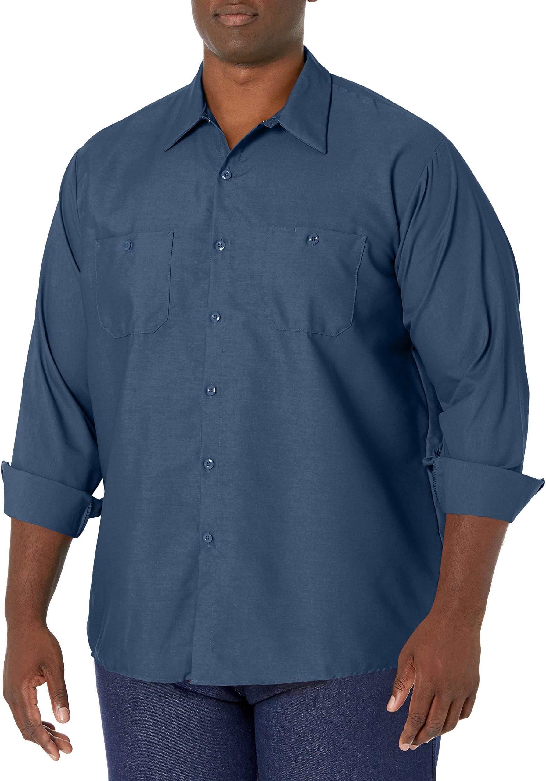 Red Kap Men's Men's Long Sleeve Enhanced Visibility Work Shirt Shirt (Pack of 1)