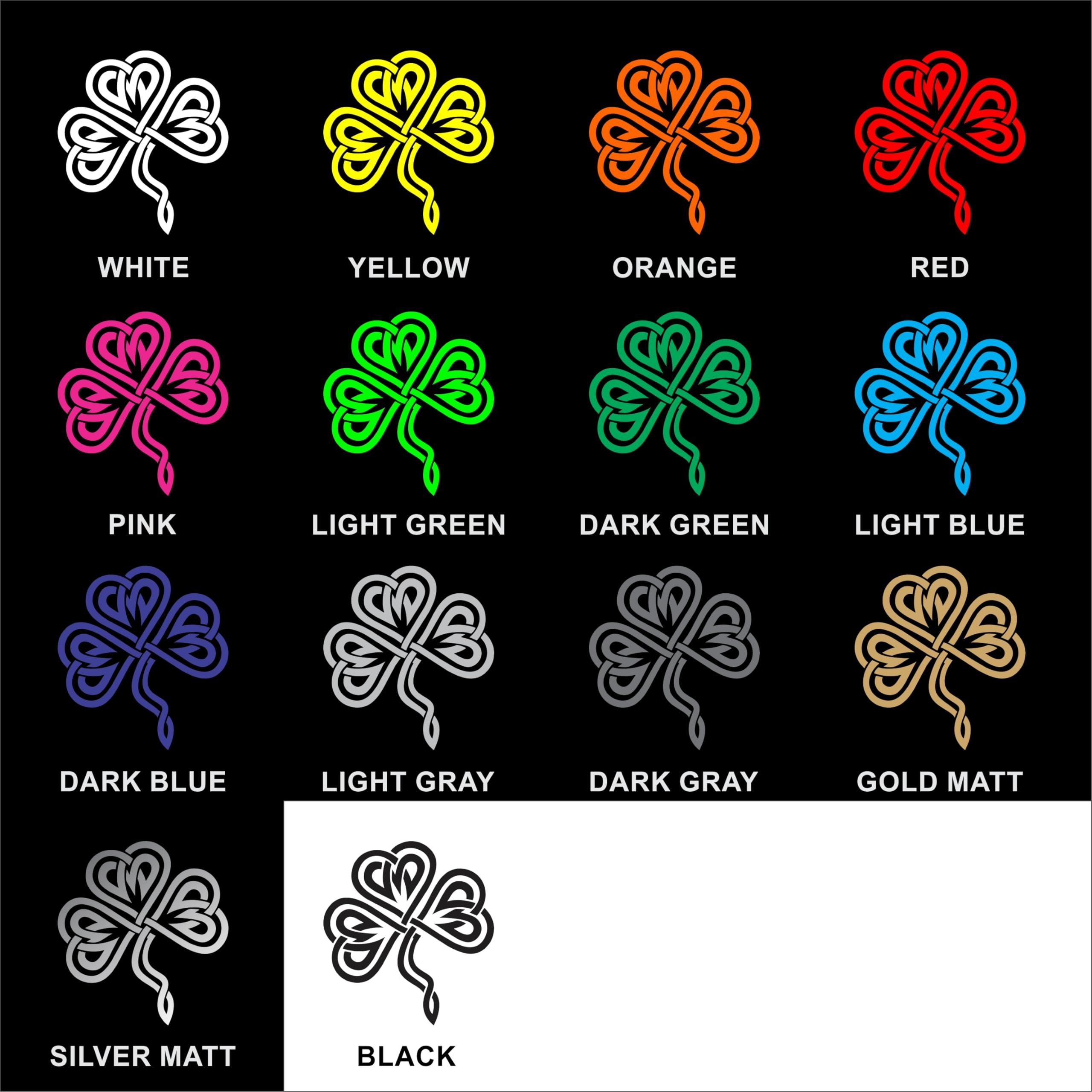 Celtic Knot Vinyl Decal - Triquetra Trinity Sticker For Car, Window, 14" Tall