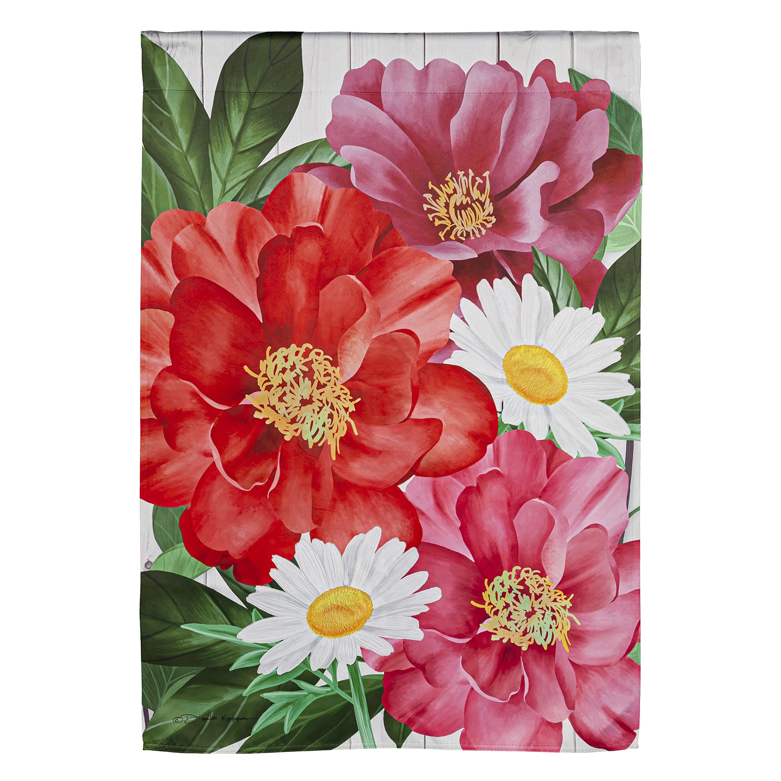 Evergreen Blooming Suede House Flag 28 x 44 Inches Outdoor Decor for Homes and Gardens