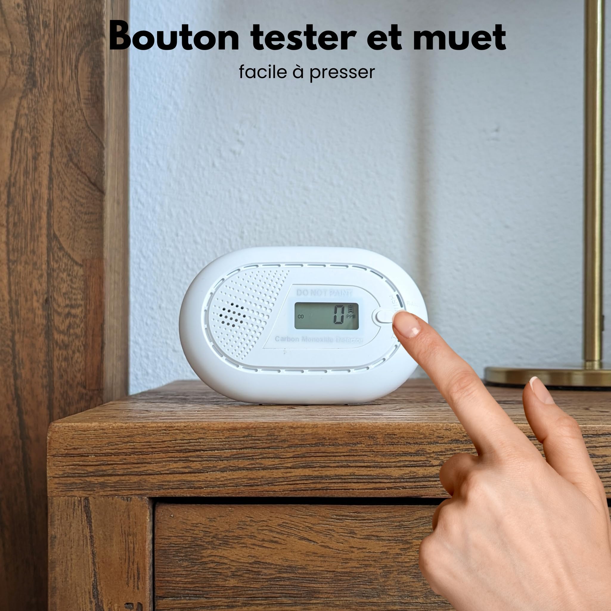 Aroha Smart Connect WiFi Intelligent Détecteur CO - Batterie 10 Ans - App Tuya & Smart Life - Lot de 2