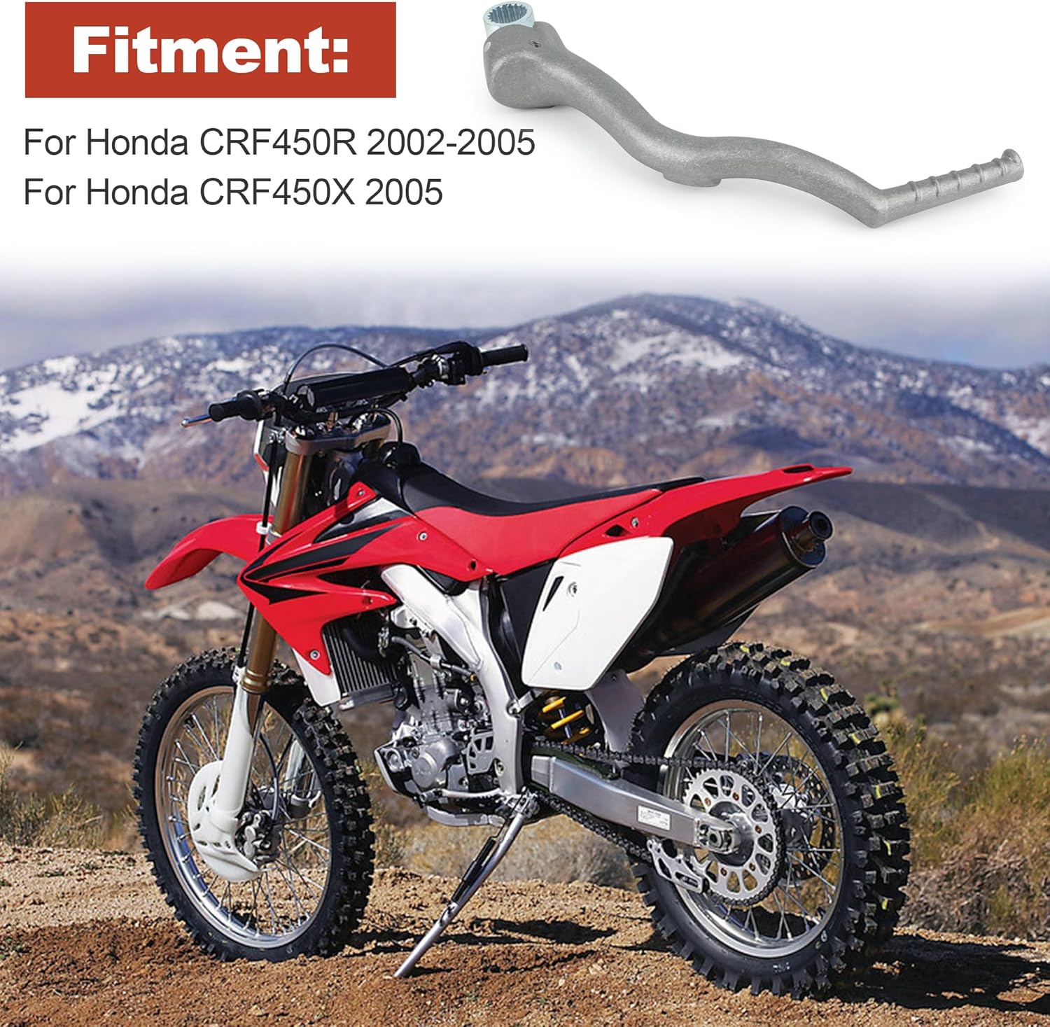 Kick Start Compatible With CRF450R 2002-2005, CRF450X 2005 Kick Starter Lever Pedal 28300-MEB-671 28300-MEB-670