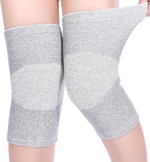 One Compress Premium Knee Sleeves For Women & Men Knee Pain, Elastic Compression Leg Sleeves for Arthritis, Original 2-Pack(Light Gray, Large(75-90KG))