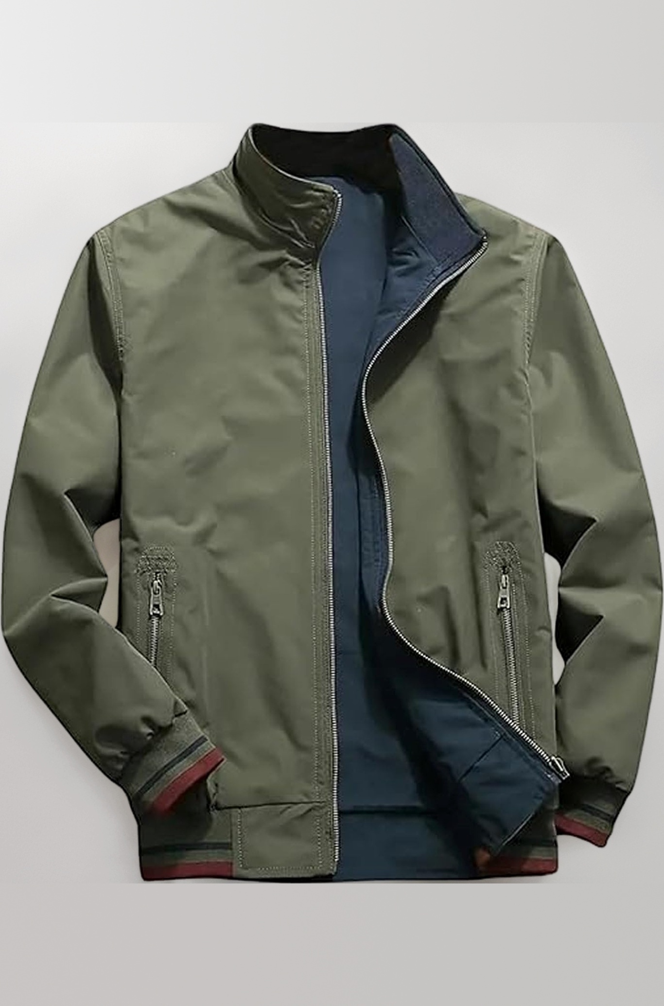 Lymio Men's Lightweight Jacket J-06-Green-L - Image 1