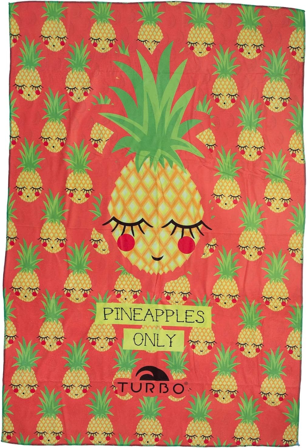 Turbo - Beach Towel - Microfibre - Pineapple Happy - 145x100cm