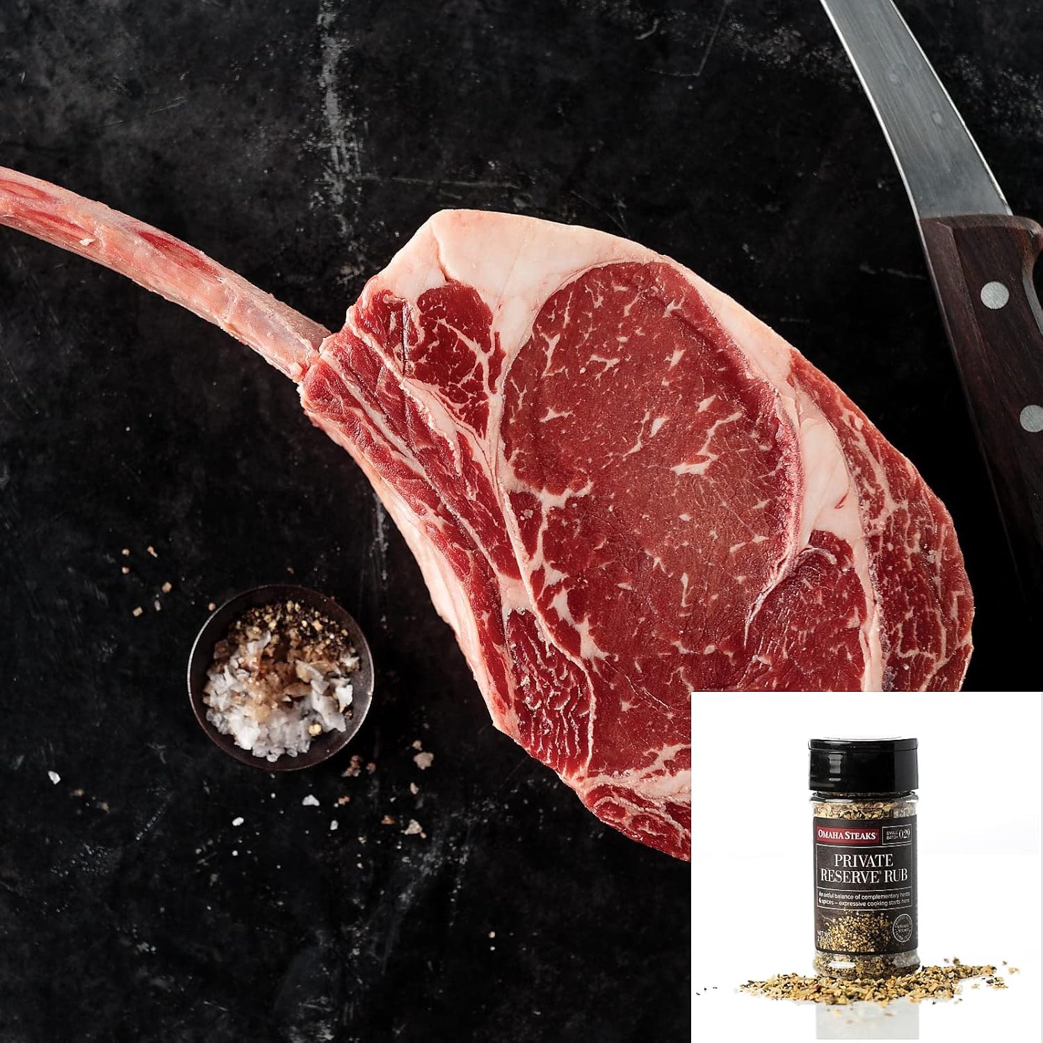 Amazon.com: Omaha Steaks 2 (36 Oz.) Tomahawk Ribeyes + Seasoning