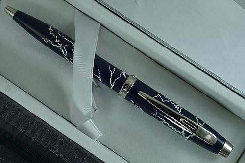 Miniatura 2 de Sheaffer Bolígrafo Thunder Lightning de edición especial 100 con ribete de níquel y diario Crispy Sheaffer a juego