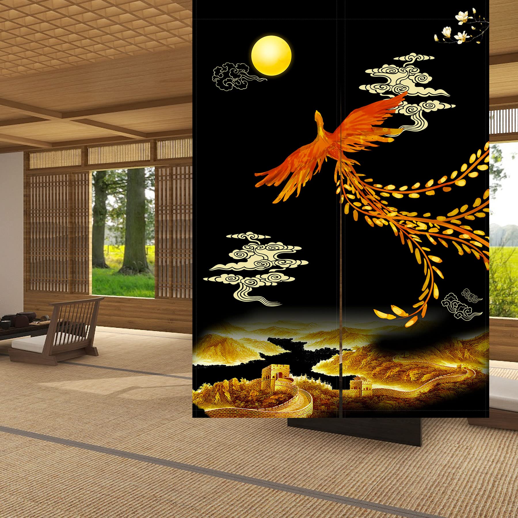Cortinas Japonesas Ligicky Noren Cortina De Puerta De Estilo Japonés Tapiz De P La Noria