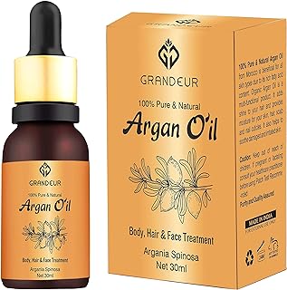 Grandeur 100% Pure And Natural Moroccan Argan Oil 30ml, for Dry and Coarse Hair & Skin care- 30mL | Hair Fall Control | Hair Growth|-picture-13
