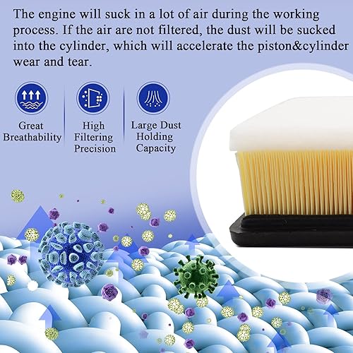 Miniatura 5 de PA99506 Filtro de aire de motor para Chevy Silverado 1500 Silverado 2500 HD Silverado 3500 HD Tahoe Suburban TahoeGMC Sierra 1500 YukonCadillac
