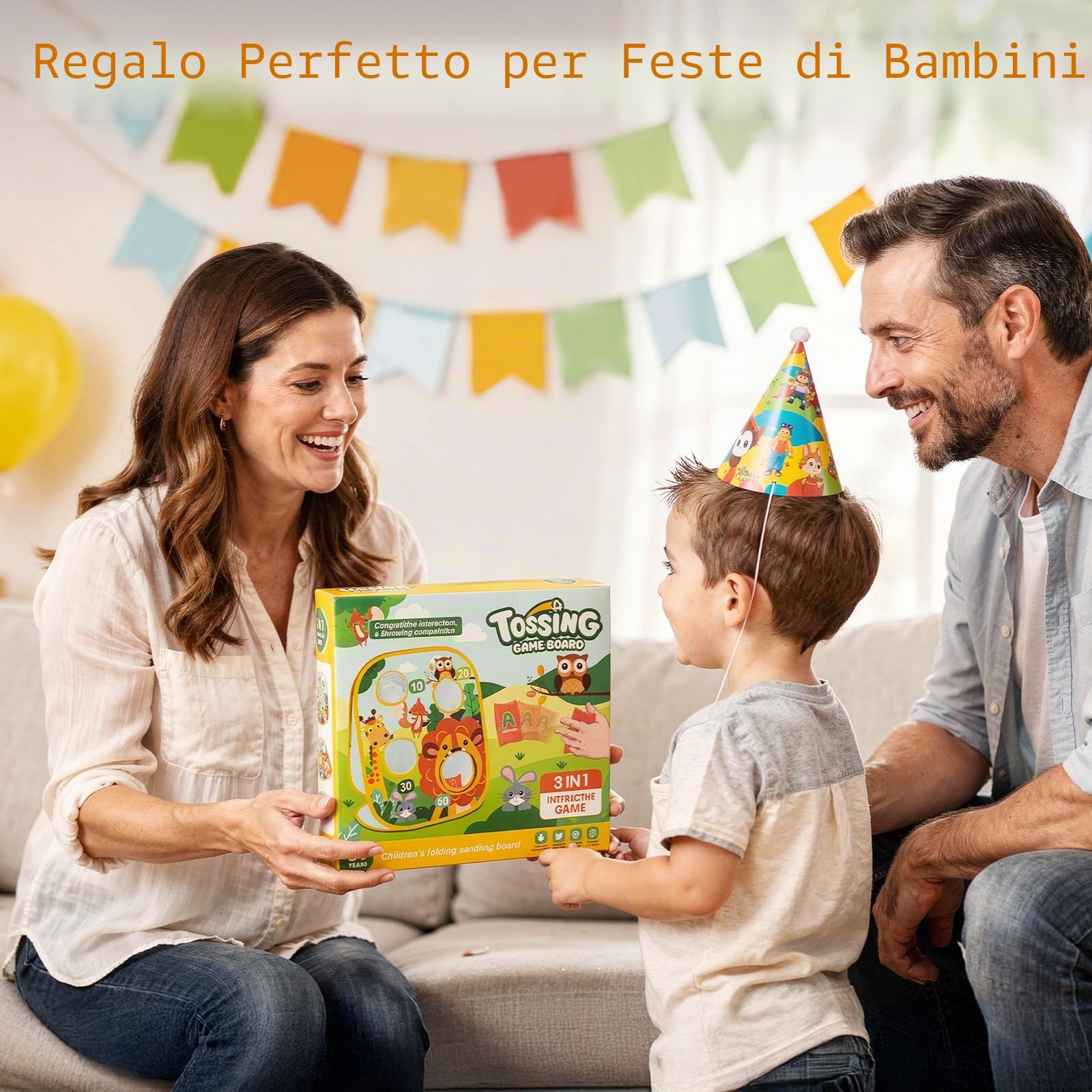 Giochi da Esterno per Bambini 3-6 Anni Gioco di Lancio di Sacchi di Fagioli Feste di Compleanno Bambini e Festa all Aperto Set di Attrezzature da Gioco Carnival Combo Sport e Giochi