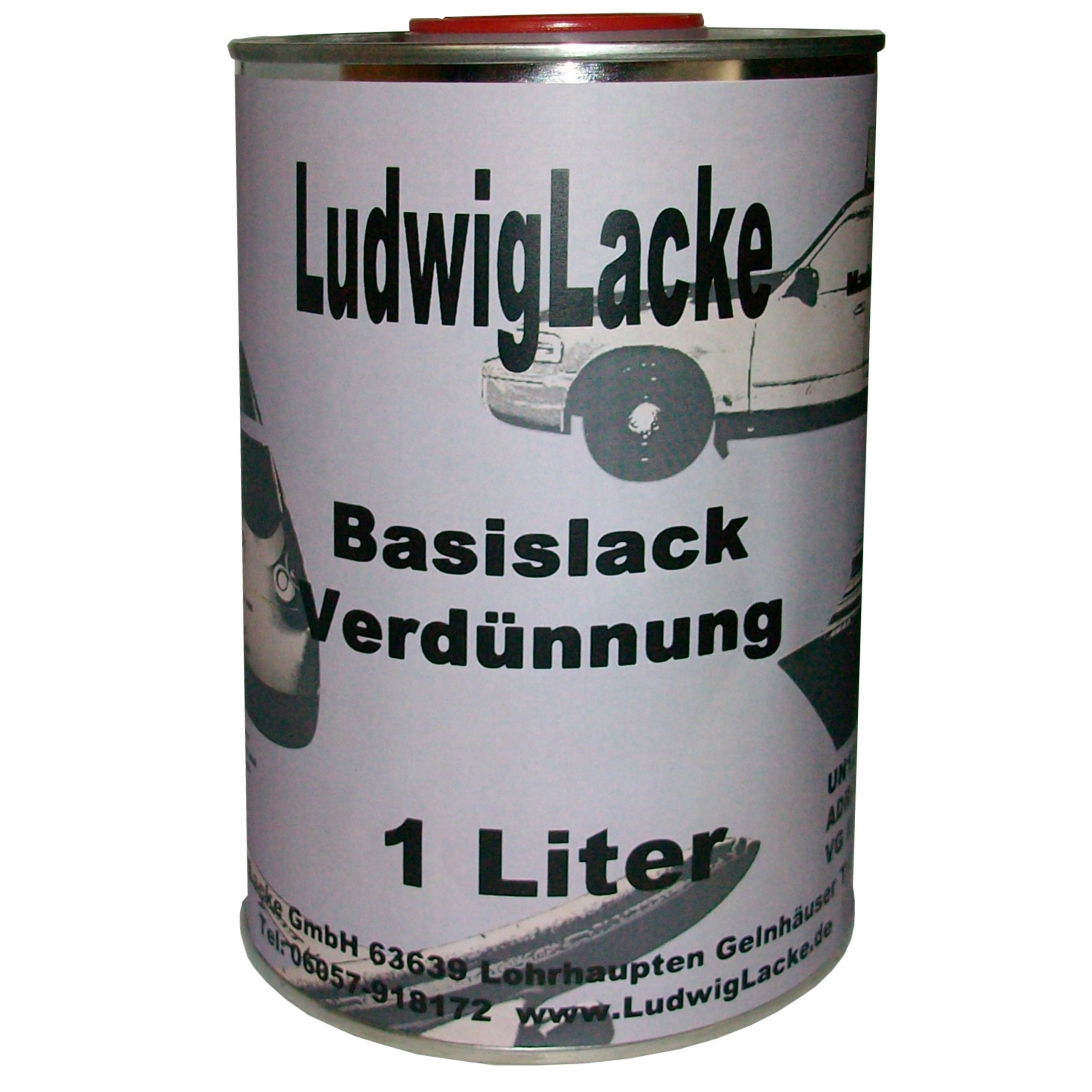 LudwigLacke 1 Liter Basislack Verdünnung BC Verdünner für Autolacke