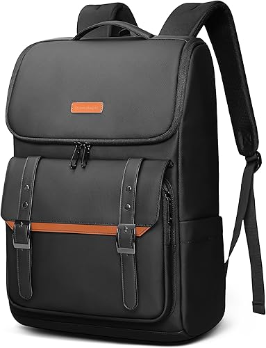 hk Mochila de viaje para laptop para mujeres y hombres, mochila universitaria para laptop de 17.3 pulgadas, color negro para viajes, trabajo y uso