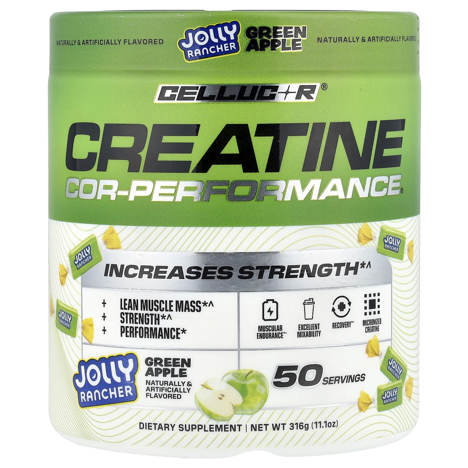 Jolly Ranch Lean Snapklik.com : Creatine Powder, Jolly Rancher Green Apple - Increases ...