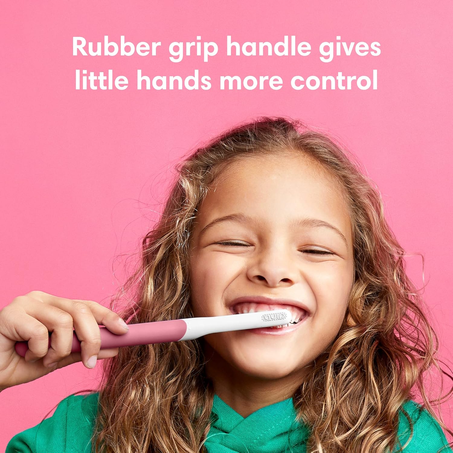 quip Kids Electric Toothbrush - Sonic Toothbrush with Small Brush Head, Travel Cover & Mirror Mount, Soft Bristles, Timer, and Rubber Handle - Blue : Beauty & Personal Care