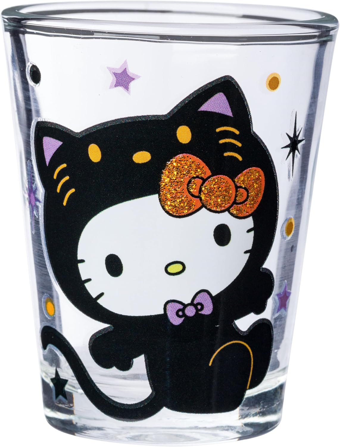 Silver Buffalo Sanrio Hello Kitty Halloween, 4 Pack Mini Glass Set, 1.5oz