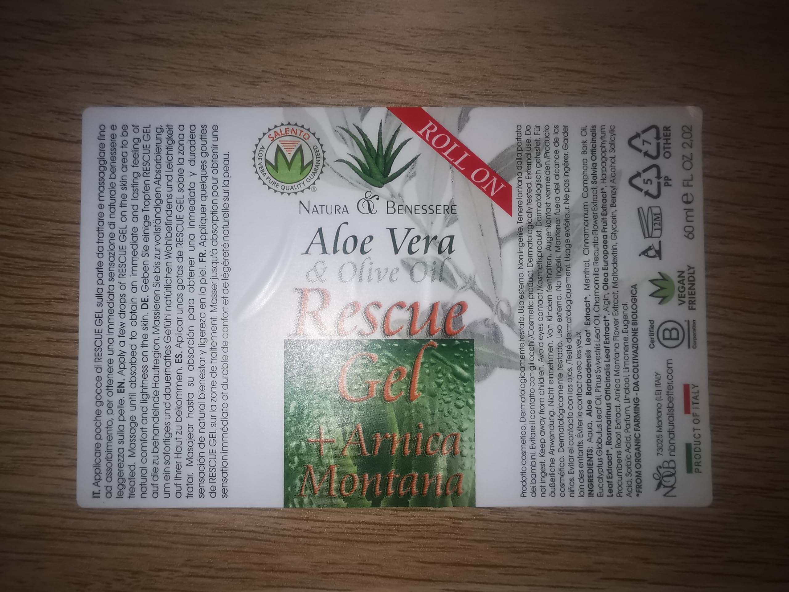 BIMARTSHOP Gel Roll On Arnica Montana Aloe Vera Harpagofito 12 Unidades Unisex Adultos Activos o con Condiciones que Causan Dolor Regular