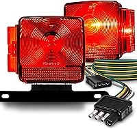 Vista 1 de Kit de luz trasera LED True MODS para remolque [DOT FMVSS-108 SAE AIS2T2/APC/L], resistente al agua IP67, luz de freno, señal de giro, luz trasera