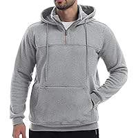 Peakwell Felpa Uomo con Cappuccio e Zip Felpa in Pile Caldo Pullover da Lavoro