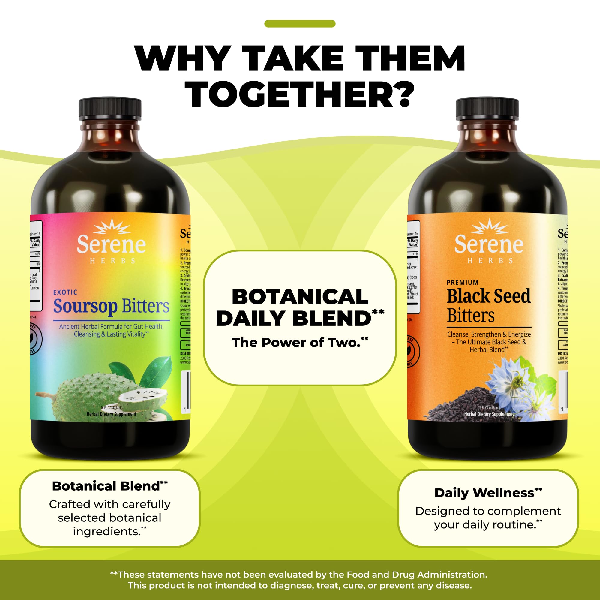 Serene Herbs Soursop Bitters Liquid & Black Seed Bundle – Organic Herbal Guanabana for Digestive Support – Vegan, Non-GMO – 32 oz (16 oz Each), (2 Pack) — Amazon image 4