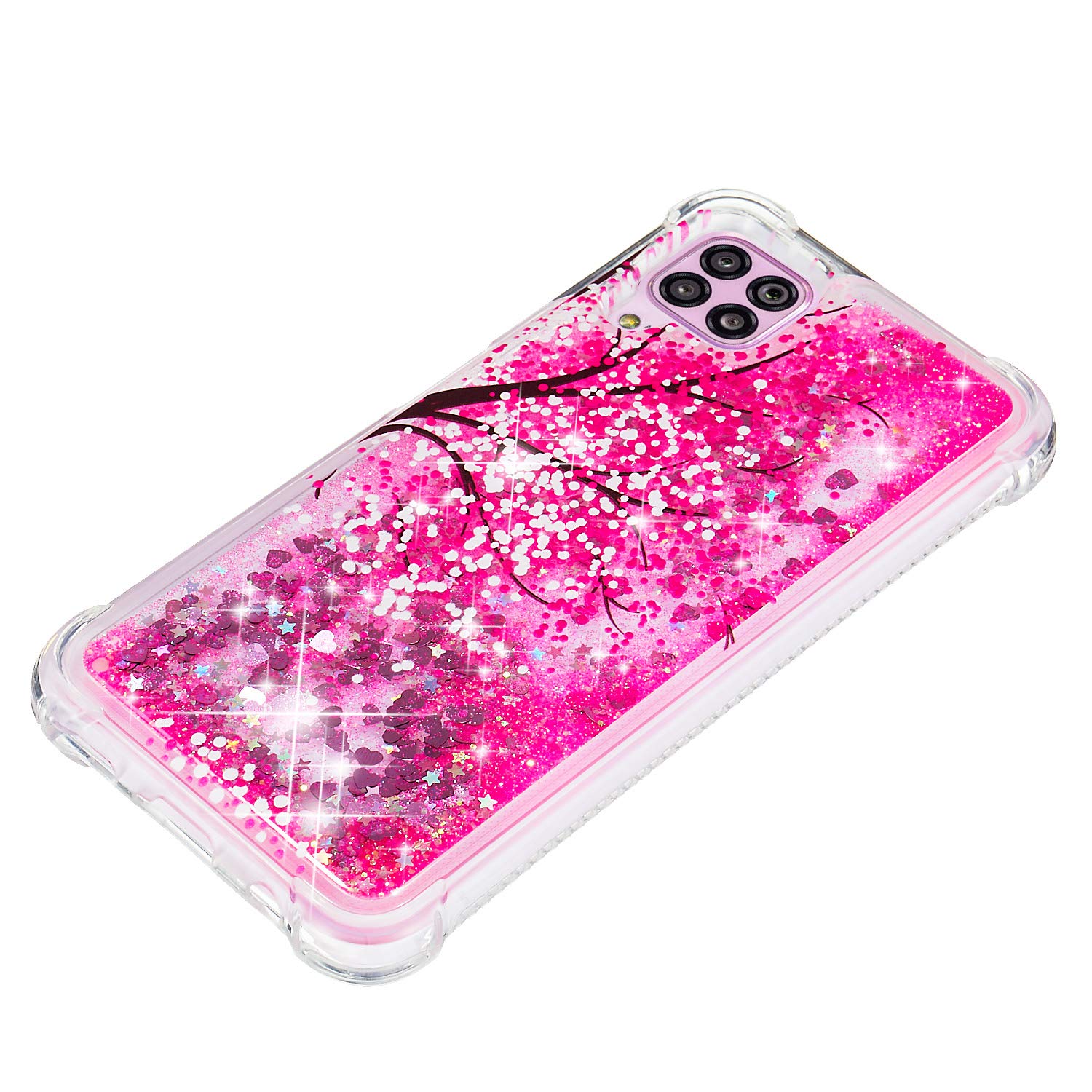 Funda Brillante Con Purpurina Para Huawei P40 Lite | TPU Antigolpes, Diseño Glitter Permanente, Bordes Elevados, Color Verde Fruta, Para Mujer Y Niña