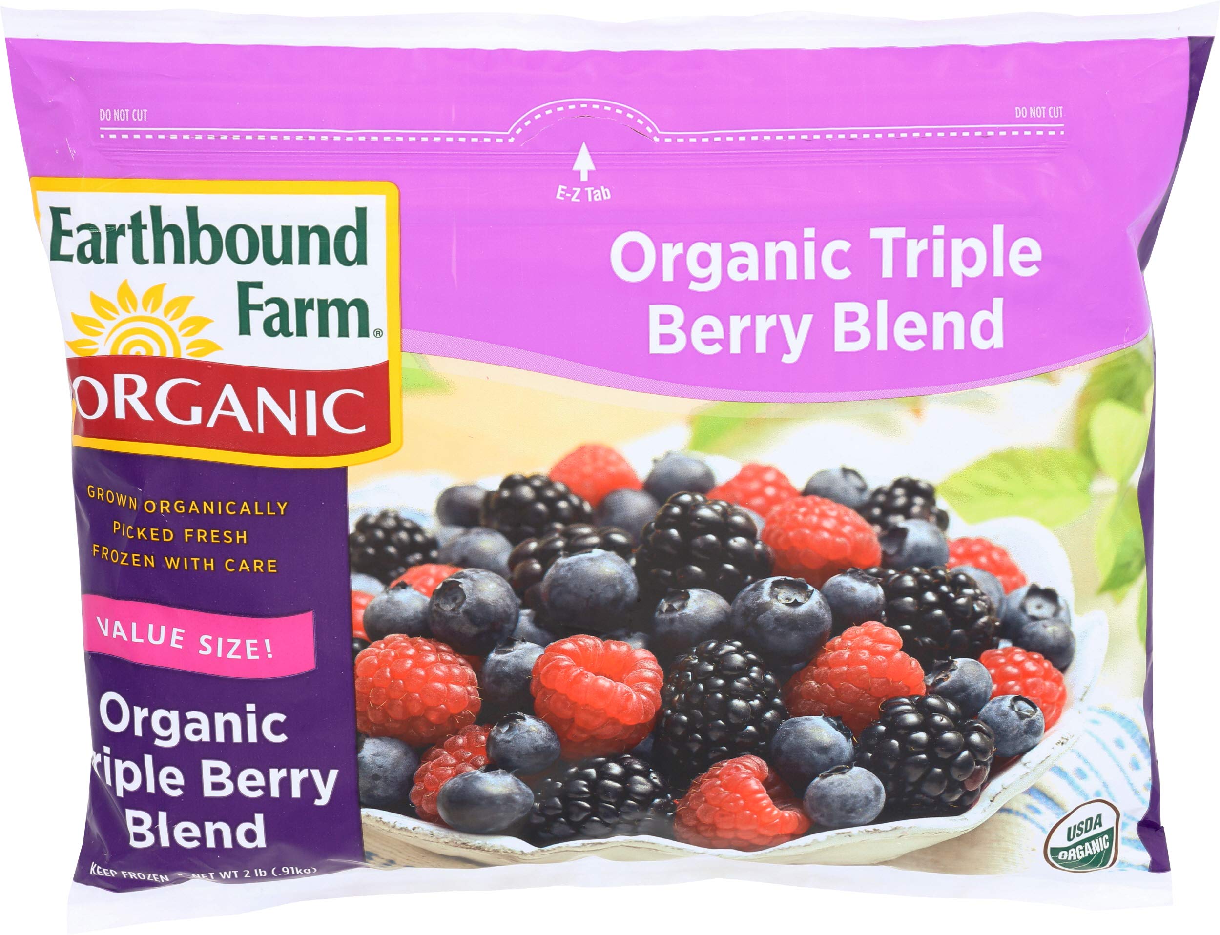 Earthbound Farms Frozen Triple Berry Blend Organic, 2 lb