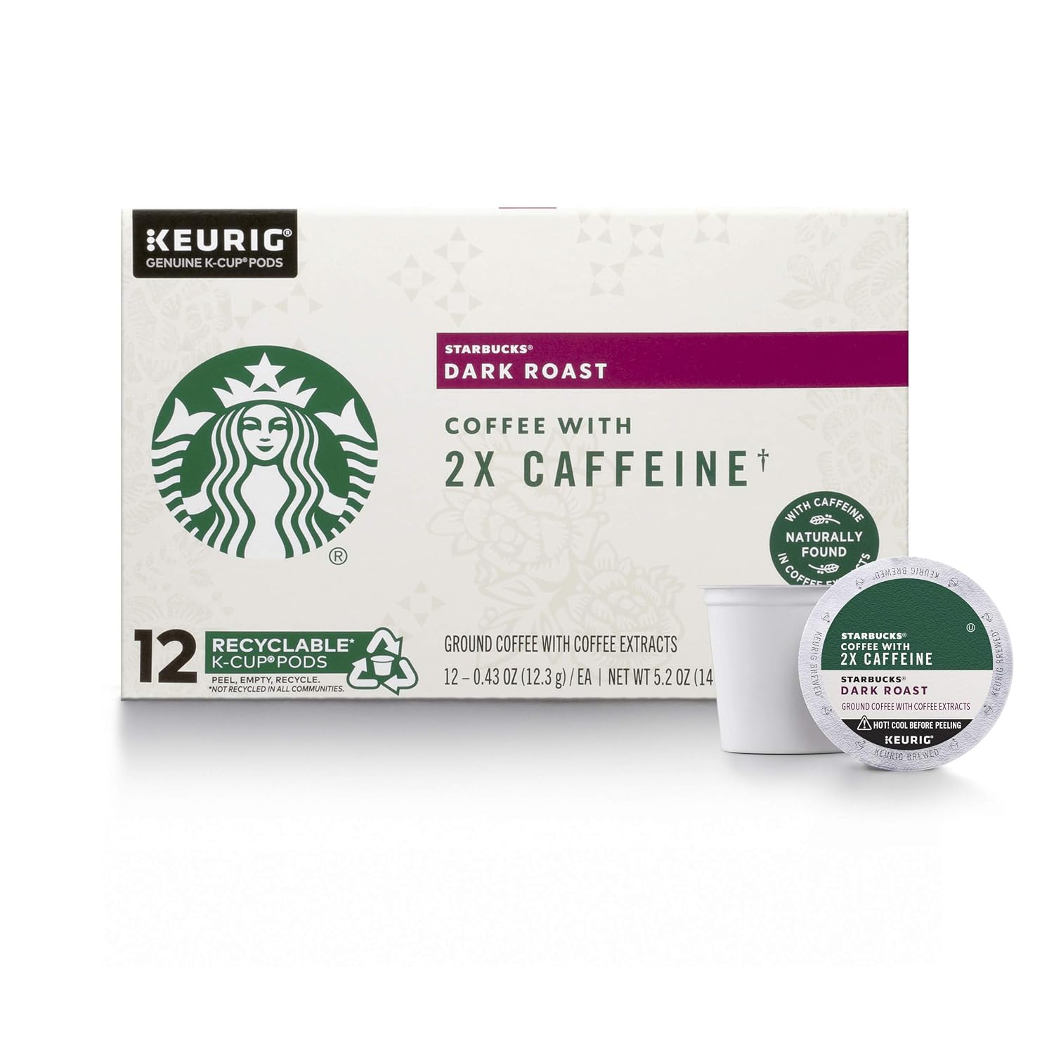 Starbucks Dark Roast K-Cup Coffee Pods 
