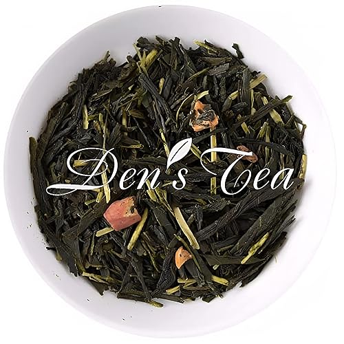 Té Dens Tea Té Sencha con sabor a manzana té verde japonés hoja suelta producto de Japón 22 onzas