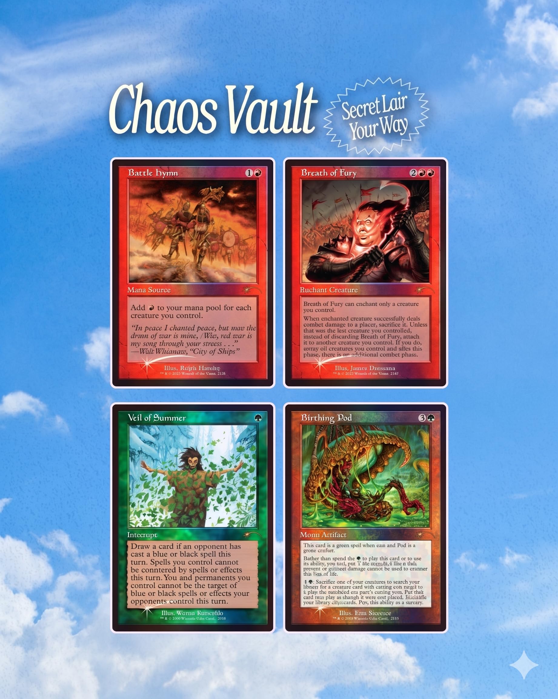 Magic: The Gathering Secret Lair Back in My Day! Traditional Foil