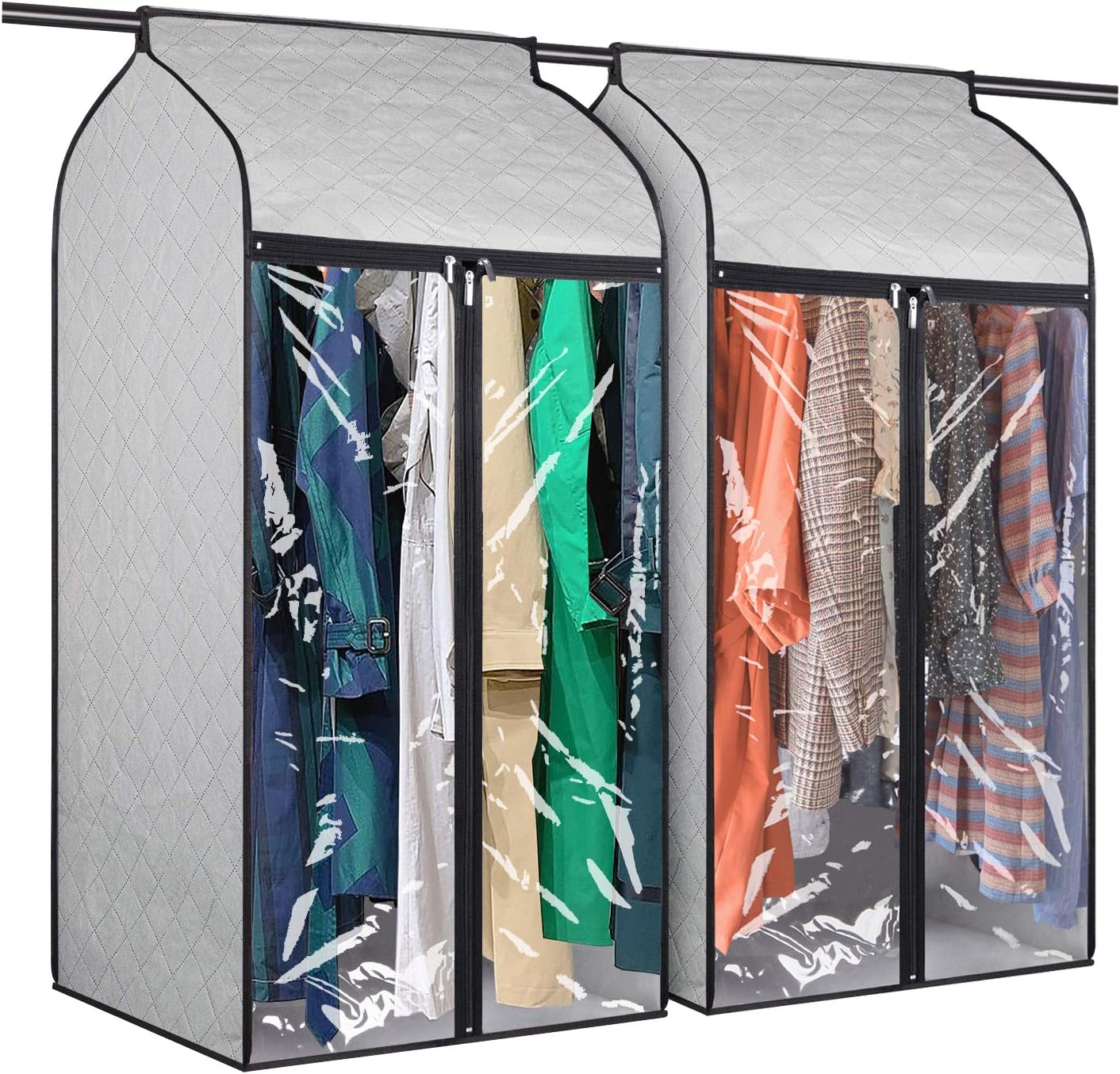 Univivi Hanging Garment Bags 43 inch Jumbo Garment Rack