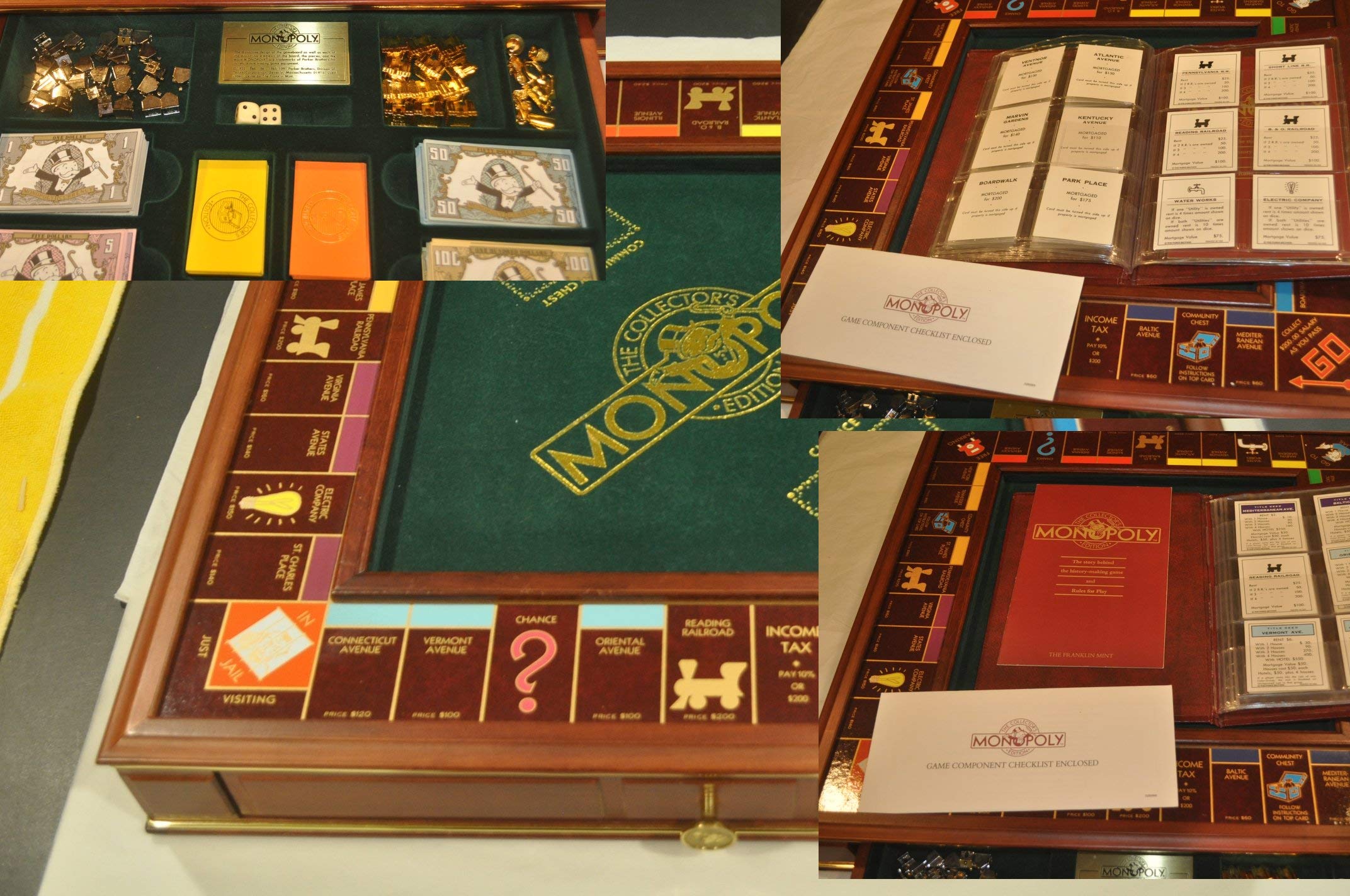 Franklin Mint Monopoly Collector's Edition : Amazon.com.au: Toys & Games