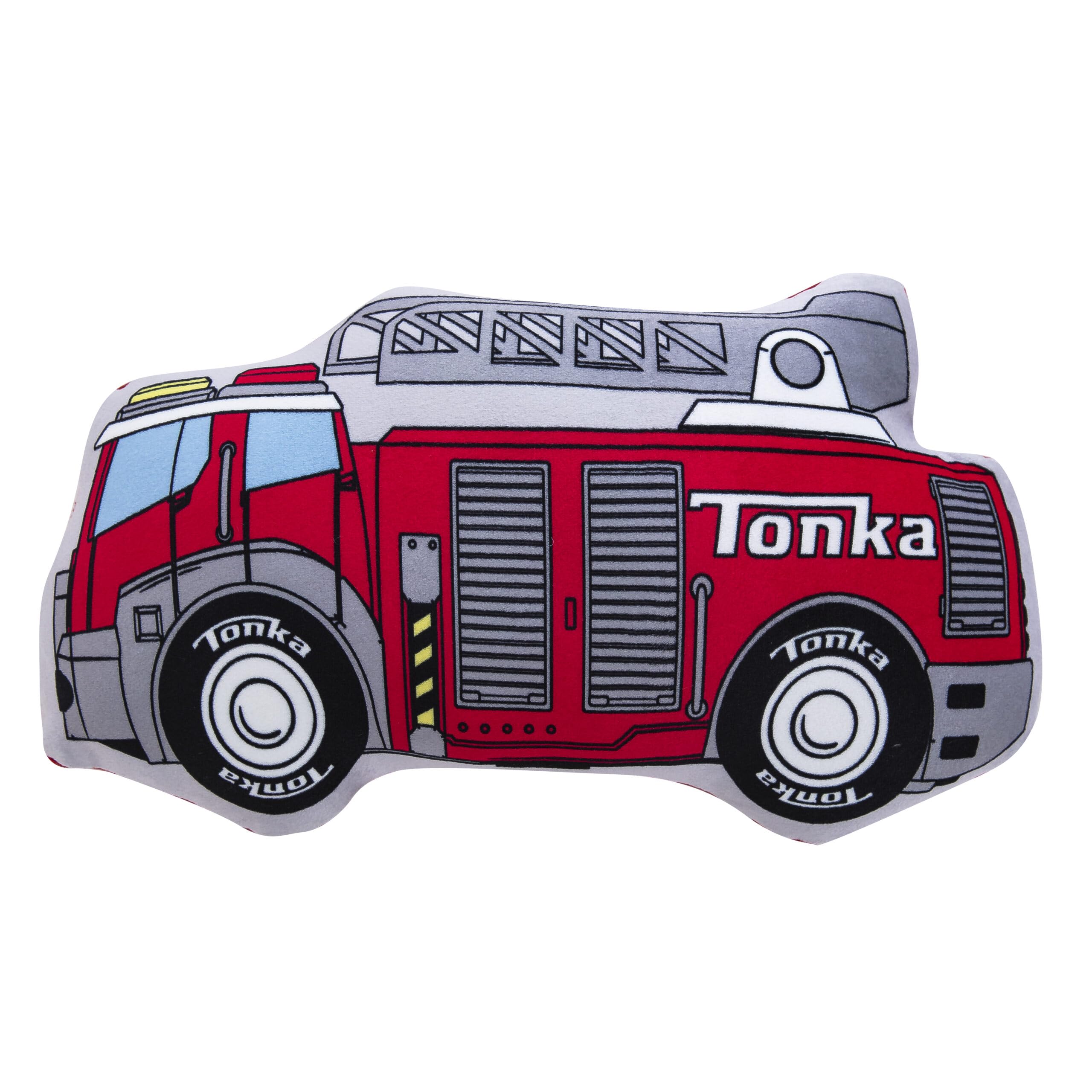 Northwest Hasbro Tonka Fire Truck Cloud Pillow, Plush Comfort for Kids Adults, Bedroom Playroom Decor, Spot Clean, 12 Inch