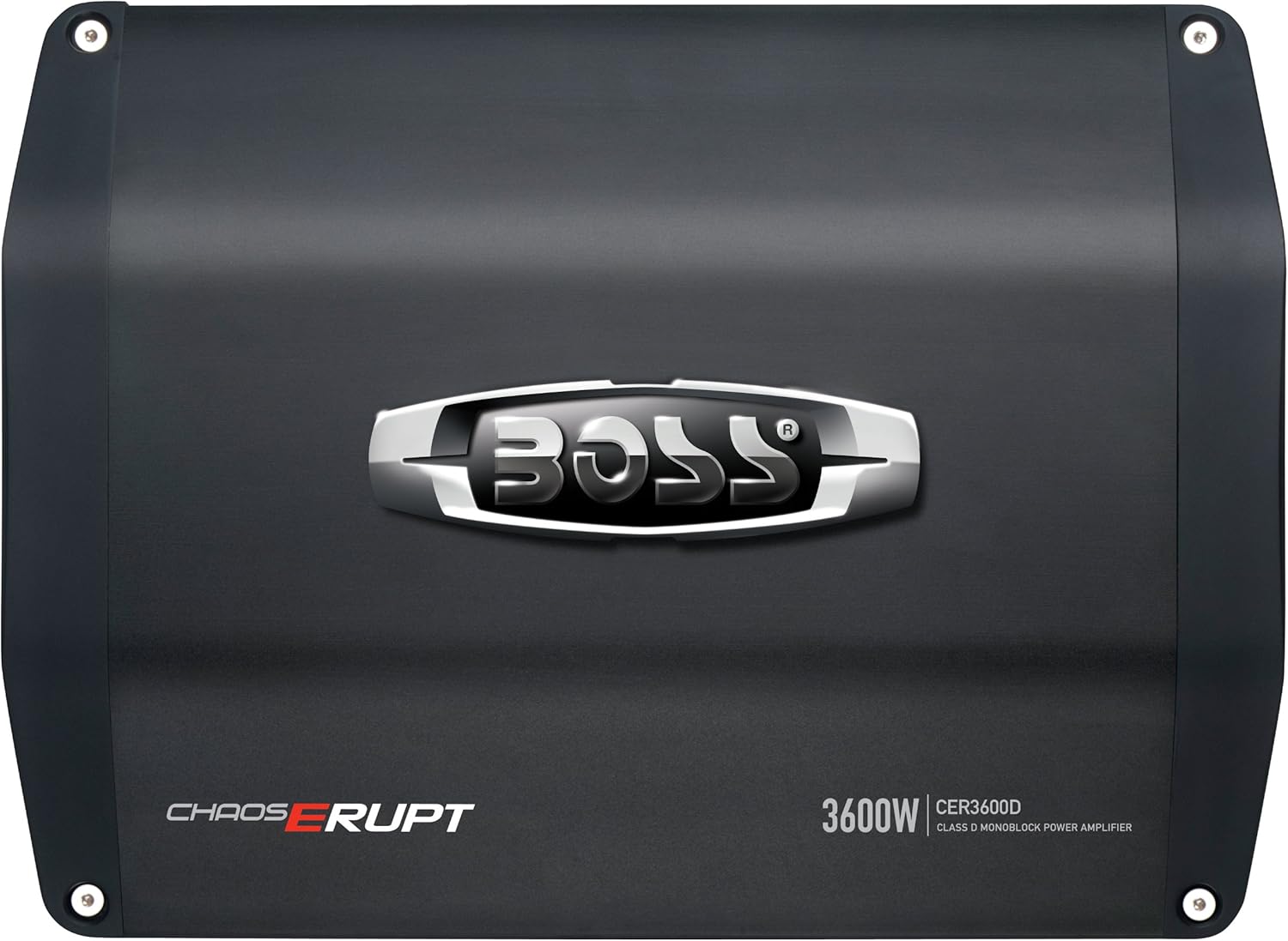 BOSS Audio Systems CER3600D Chaos Erupt Monoblock Class D Amplifier, top view