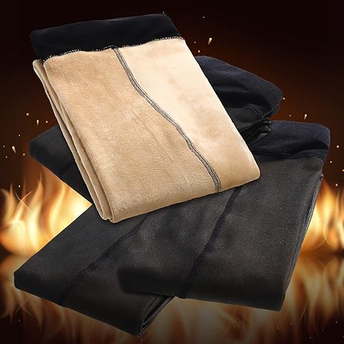 Miniatura 6 de Bonuci Pantimedias de maternidad para embarazo, con forro polar, ajustadas, elásticas, opacas, de cintura alta