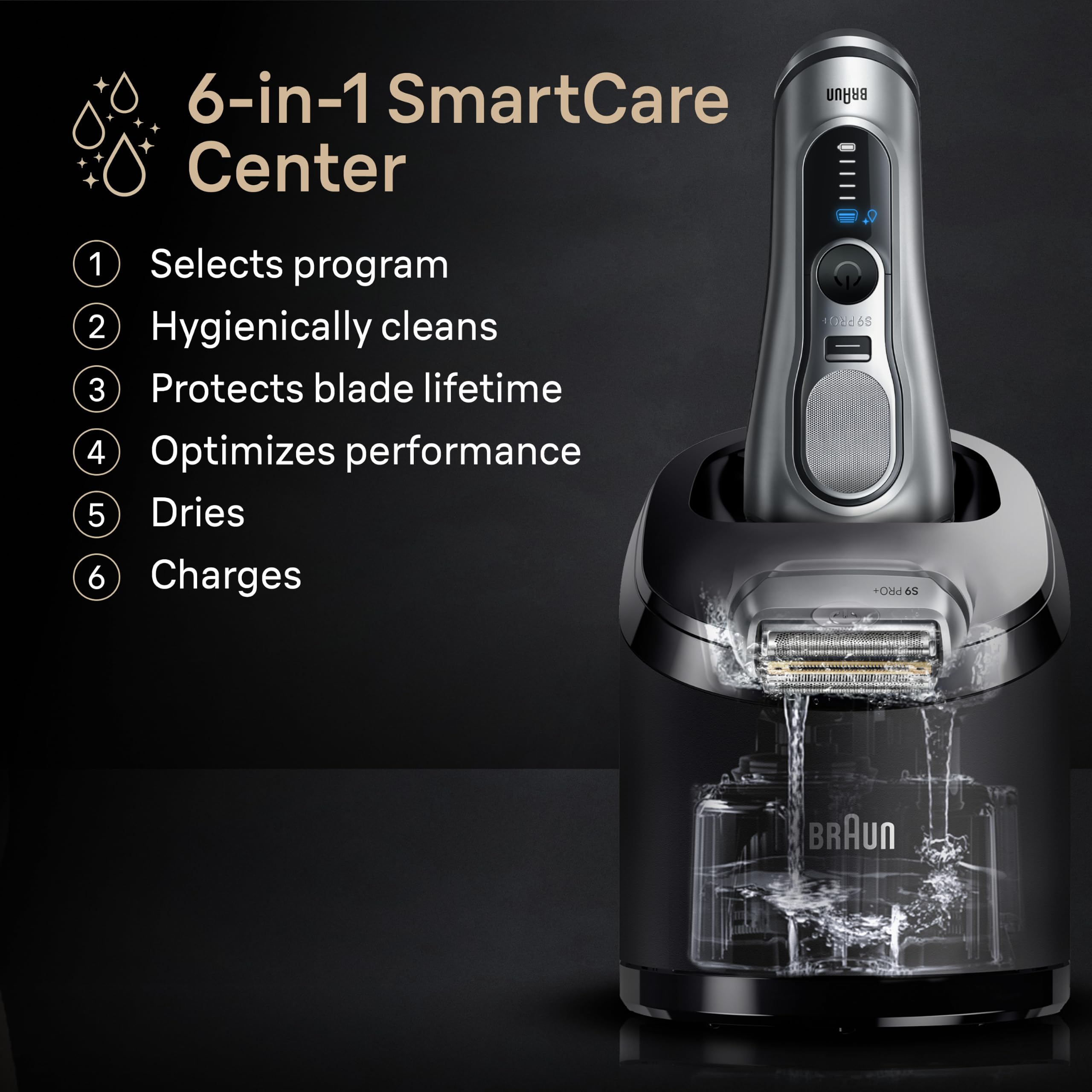 Braun Series 9 Pro+ Electric Shaver - Ultimate Comfort -8 Braun Series 9 Pro+ Electric Shaver - Ultimate Comfort -8