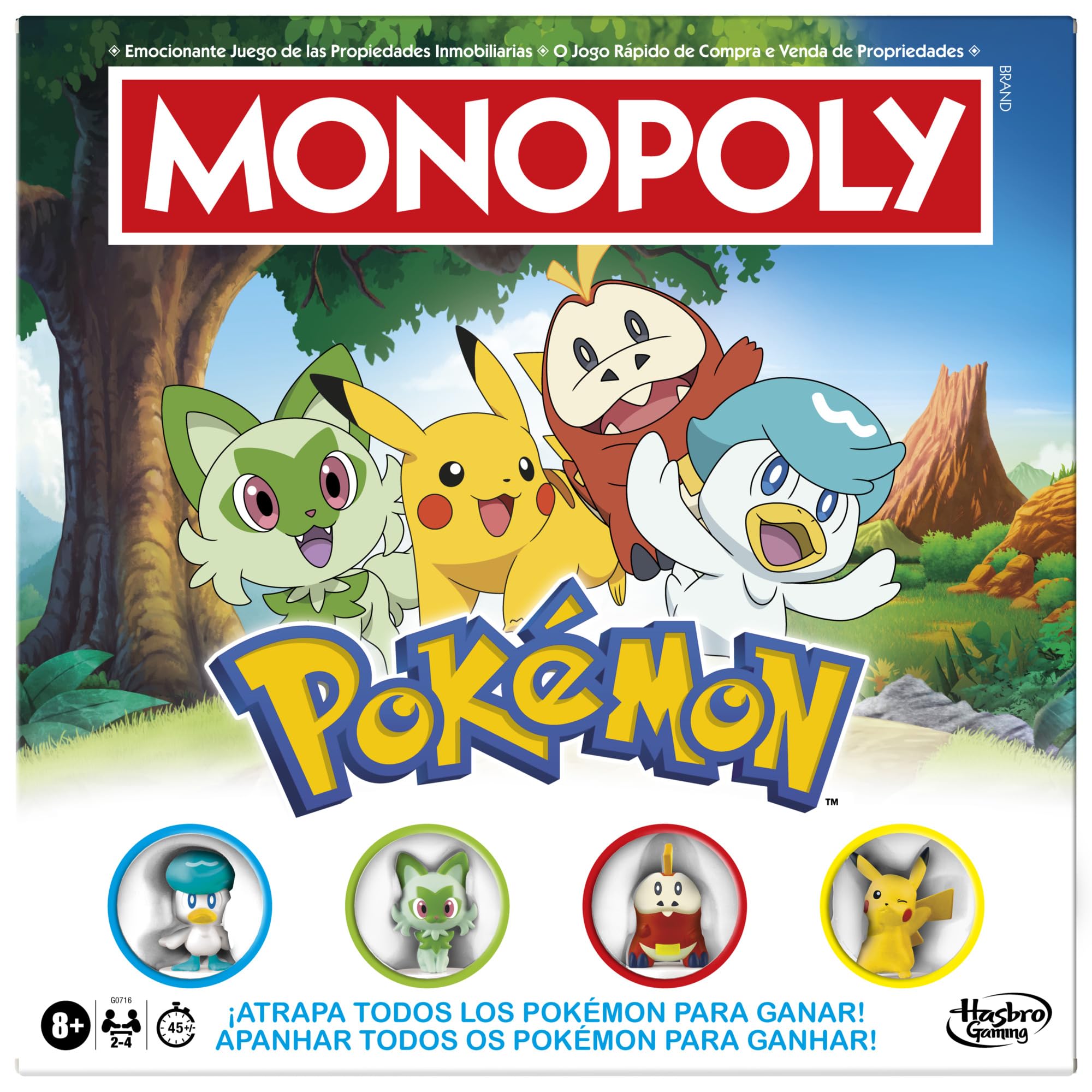 Juego de Mesa Monopoly Edición Pokémon - Versión en español Portugues