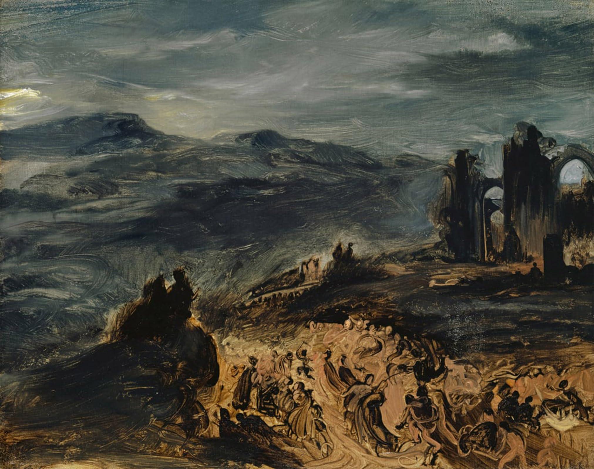 SERENDIPITP Aesthetic Poster Photo Wall Print Retro Picture the Witches’ Sabbath by Ferdinandeugene Delacroix Modern Wall Artwork for Home Decor 60x90cm