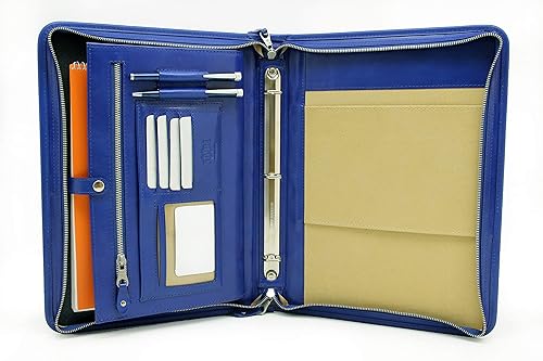 Miniatura 1 de Noda Carpeta portafolio con cremallera, organizador de documentos de currículum de entrevista. Soportes internos para iPadtableta (hasta 10.1