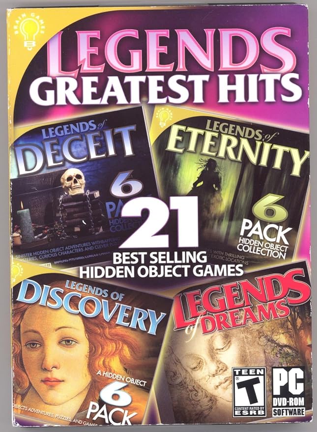 Prime Gaming: Dos excelentes juegos gratuitos para obtener rápidamente 7 811A6uyQU7L. AC SY879 Legends Greatest Hits 21 Hidden Object Of Deceit Discovery Dreams and Eternity - PC Games
